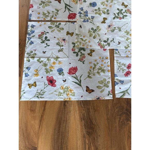 Park Design Wildflower Print Cotton Napkin Set Of 5 NWOT - Picture 2 of 8